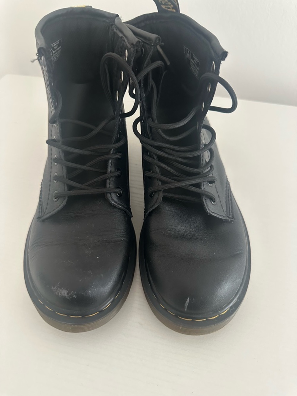 Dr. Martens Black Kids Lace-Up Boots